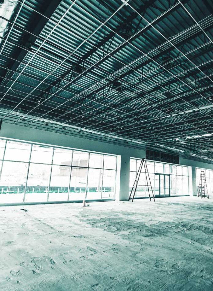 Matterport 3D scan of UK construction site interior