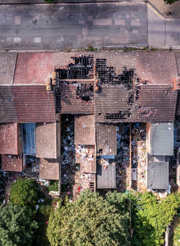 Matterport 3D scan of damaged UK property for insurance claims