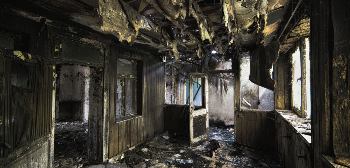 Virtual walkthrough of fire-damaged UK property aided by Matterport technology